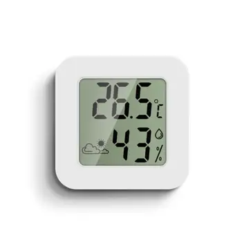 Mini Vnútorné Teplomer Digitálny LCD Teplota Miestnosti Vlhkomer Rozchod Senzor Vlhkosti Meter Vnútorné Teplomer Teplota