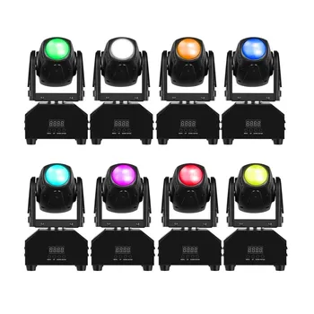8pcs 10W Lúč Pohyblivé Hlavy Svetla RGBW Na Party Disco DMX512 Fáze Efekt LED Bodové Osvetlenie Proffectional Prípade Režime Zvuku Hudby