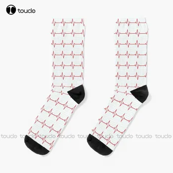 Tep - Červené Ponožky Slouchy Ponožky Pre Ženy, Vianoce, Nový Rok, Deň Vďakyvzdania Darček Unisex Dospelých Dospievajúcu Mládež Ponožky Vlastné Ponožka