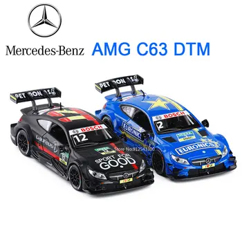 1:32 Mercedes-Benz C63 DTM Rally Auto Model Zliatiny DieCast Hračka Super Športové Auto pre detské Hračky Zber Zvuk, Svetlo, Vytiahnuť Späť