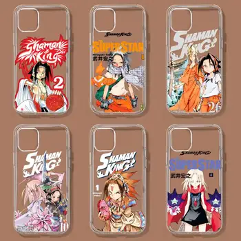 Šaman King Anime Telefón puzdro Pre Samsung GalaxyS20 S21 S30 FE Lite Plus A21 A51S Note20 Transparentné Shell