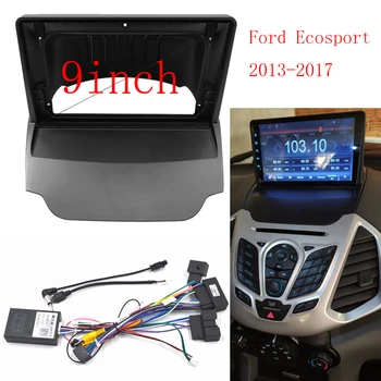  2 Din 9-Palcový Inštaláciu autorádia DVD GPS Mp5 ABS PC Plastu Fascia Rovine Rámu pre Ford Ecosport Roky 2013-2017 palubnej doske Auta