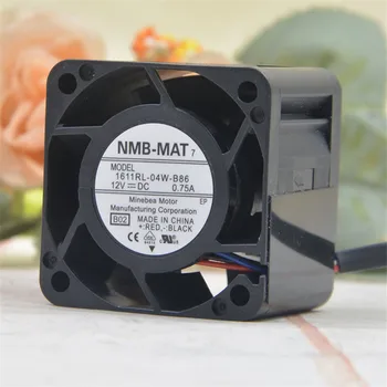 NMB-MAT 12V 0.75 A 1611RL-04W-B86 4028 40 MM, 4CM 40 * 40 * 28 MM 1U 2U Server Ventilátor Veľký Výkon Chladiaci Ventilátor 4PIN