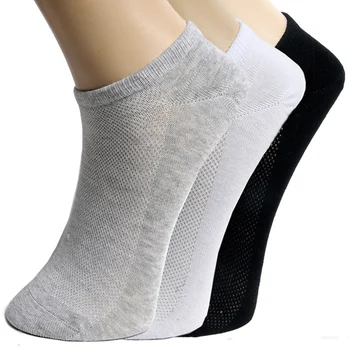 10 Párov/ Veľa Hot Predaj pánske ponožky Kvality Bežné Pohodlné, Priedušné 3 Pevné, Čisté Farby Oka Krátky Loď Ponožky pre Mužov, Ženy