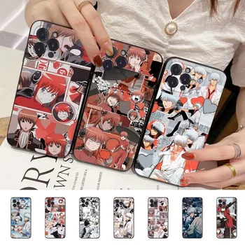 Anime Gintama Telefón puzdro pre iPhone 15 8 7 6 6 X Plus SE 2020 XR XS 14 11 12 13 Mini Pro Max Mobile Prípade