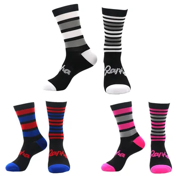 Kvalitné Vysoké ponožky mužov 2023 3 farby cyklistické ponožky kompresie a ženy Športy, futbal basketbal ponožka