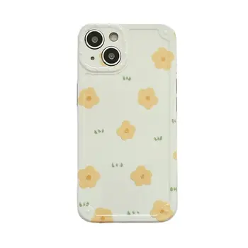Osviežujúci Malé Žlté Kvety IMD puzdro pre iPhone 14 Plus 13 Pro Max Zadný Kryt Telefónu na 12 11 Pro Max X XS Max Capa
