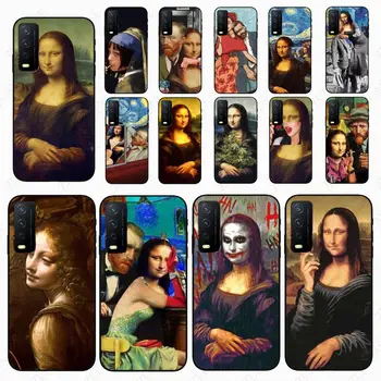 Mona Lisa sranda Vtip Umenie Van gogha, Hviezdna kryt Telefónu Pre vivo Y20S Y31 Y11S Y35 2021 Y21S Y33S Y53S V21E V23E V25PRO V27E Prípadoch