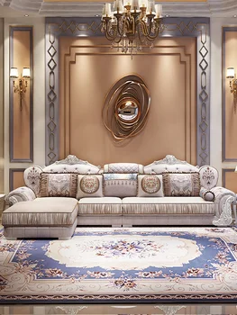 Európskom štýle gauč imperial concubine obývacia izba kombinácii malých byt je plne vybavený, luxusná jednoduché moderné tri-p