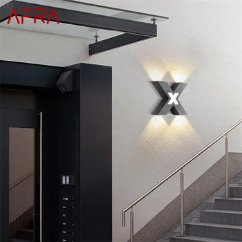 AFRA Vonkajšie Nástenné svietidlo Moderné LED Sconces Lampa Vodeodolné IP65 X Tieni Dekoratívne Pre Domáce Veranda, Vila
