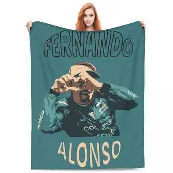 Fernando Alonso Srdce Hodiť Deka Flanelové Obliečky Hodiť Prikrývky Útulný Super Soft pre Vonkajšie posteľná bielizeň Hody