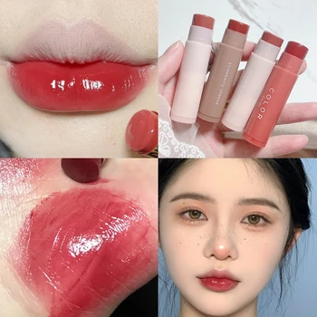 Prírodné Hydratačné Jelly Rúž Nepremokavé Trvalé Anti-sušenie-Non-Stick Pohár Balzam na Pery Rose Červené Deep Repair Lip Care make-up