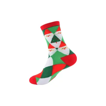 Cezhraničné Jeseň Nové pánske a dámske Ponožky Santa Claus Elk Vianočné Ponožky Mid-trubice Ponožky Tide