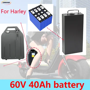 Elektrický motocykel 60V Batérie 40Ah 30Ah 2000W Lítiová batéria pre Harley Dve Kolieska Skladacia Citycoco Elektrický Skúter Bicykli