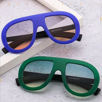 Pánske slnečné Okuliare Pilot Luxusné Značky Dizajnér Vintage Veľké Rámom Slnečné Okuliare Gradient Okuliare Cestovné Ochranu pred Slnkom Okuliare