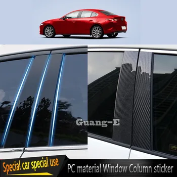 Pre Mazda 3 Mazda3 Axela Sedan 2020-2024 Auto Materiálu PC Pilier Post Kryt Dvere, Okno Orezania Liatie Samolepky Príslušenstvo 8pcs