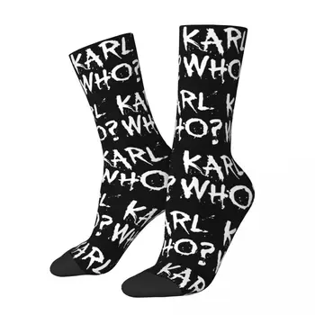 Karl, Ktorí Slogan útulné Unisex Ponožky Teplé Ponožky Happy Street Štýl Crazy Ponožka