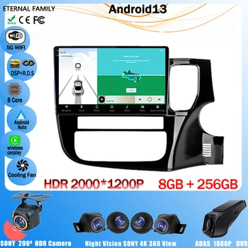 Auto Android 13 Rádio Multimediálny Prehrávač Pre Mitsubishi Outlander Xl 3 2012-2018 RHD Stereo GPS Navigácie Č. 2 Din DVD Vedúci Jednotky
