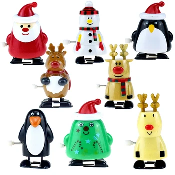 Vianočné Ozdoby Deti Hračky Skákanie Santa Claus Elk Snehuliak Penguin Mš Slávnostné Strana Navrhne Nový Rok Darčeky