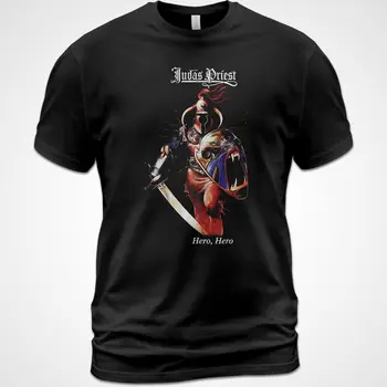 Bavlnené tričko Judáš Kňaz Hrdina, Hrdina Album Ian Hill Rob Halford Glenn Tipton