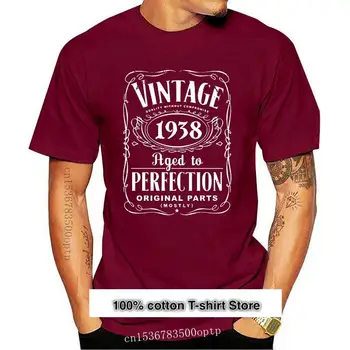 Camiseta de cuello redondo para hombre, ropa de cumpleaños de 80 años, Ročník, la moda, regalo de 80 años, 1938