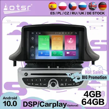 Carplay Multimediálne Stereo Android 10 Hráčov Na Renault Megane 3 Pôsobeniu roky 2009 až 2012 2013 2014 2015 GPS Rádio Prijímač, Vedúci Jednotky