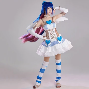 Anime Pánty Osadenie s Garterbelt cos Osadenie Cosplay modrá Sladké Dievčatá transformácie šaty vybavy V