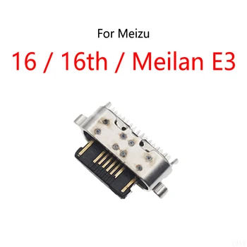 10PCS/Veľa Pre Meizu 16 / 16. / Meilan E3 USB Nabíjací Dok Poplatok Socket Port konektor typu Jack Konektor