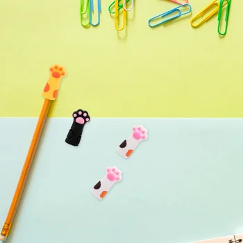 6Pcs Kreslených Mačka Pazúr Tvorivé Ceruzka Spp Ceruzka Extender Rozkošný Ceruzka Chránič Papiernictvo Deti Darček Školy Kancelárske potreby