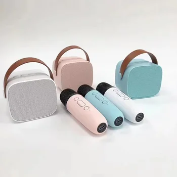 2024 Dobré Horúce Bluetooth Reproduktor Prenosný Domov Roztomilý Karaoke Mini Bezdrôtovej Audio, Mikrofón K Pieseň Rodiny Spev Stroj Nové