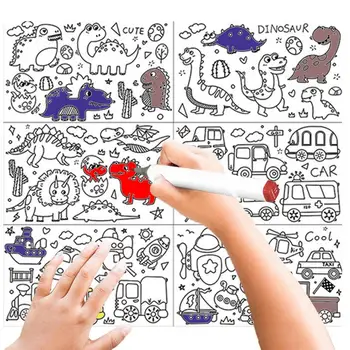 Detská Kresba Roll 11811.8 Palcový Batoľa Umelecké potreby Sticky Skoro Vzdelávacie Hračky Pre Deti Art Paper Roll Deti Farba