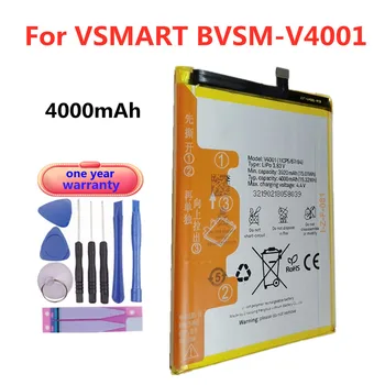 Vysoká Kvalita 4000mAh BVSM V4001 Batérie Pre VSMART BVSM-V4001 BVSMV4001 Batérie Bateria Batérie Rýchle Lodnej dopravy V Zásob + Nástroje