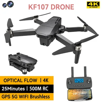 Kf107 Gps Striedavé 4k Hd Dual Camera Veľké Skladacie Drone Gps Quadcopter Vzdušné Diaľkové Ovládanie Lietadiel Modelu Lietadla Hračky
