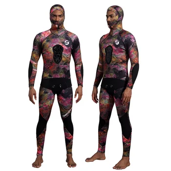 Nový 3 MM chloroprene gumy integrovaná kapucňa mokré potápačský oblek s punkcia dôkaz profesionálne potápačské oblek pre lov rýb