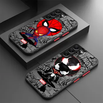 Marvel jedu Spider man Telefón puzdro pre Samsung Galaxy S21 FE S23 FE S22 Plus S10 Plus S20 Ultra S23 Ultra S9 Luxusné Jasné Kryt