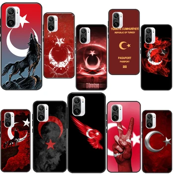 Turecko-turecká Vlajka Prípade Pre Xiao 11T 12T Pro 12X 12 13 Lite Kryt Pre POCO X5 X3 X4 F5 Pro F3 F4 GT M5s C40