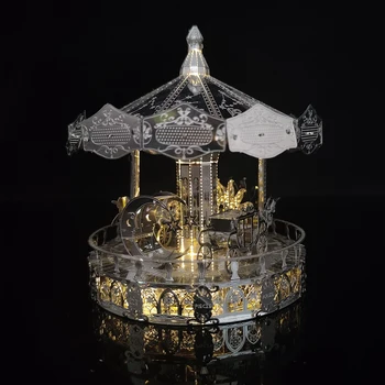 MMZ MODEL 3D Kovov Puzzle Model Budovy Súpravy Súhvezdí kolotoč Hračka, Skladačka Vianoce, Narodeninové Darčeky pre Dievča Dospelých