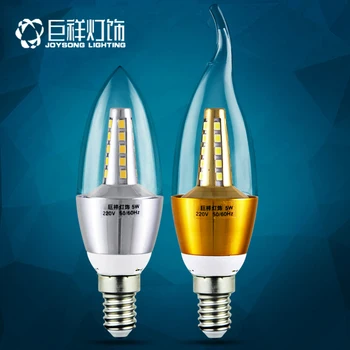 2024 LED Sviečka Žiarovka E14 Malé Skrutky Tip Bublina 5-Palcový Pull-Chvost Krištáľový Luster Zdroj Svetla úsporná Žiarovka