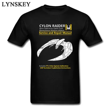 Pánske Vysoko Kvalitné Všetkých Bavlna Tee Košele Lacné Team Group T-Shirts Cylon Raider Servis A Opravy Manuál Battlestar Galactica