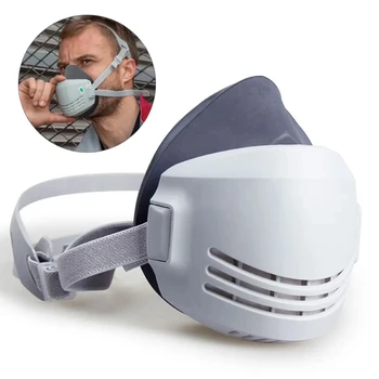 Maska proti prachu +2ks Filter Bavlna Respirátor Polovicu Tváre protiprachová Maska Anti Priemyselné Stavby Prachu a Oparu Hmly Bezpečnosti Plynová maska