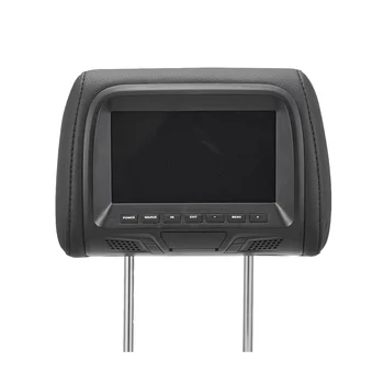 Univerzálny 7Inches Auto opierky hlavy Obrazovky Monitora Zadné Sedadlo Zábava Multi-Media Player pre AV, USB, SD MP4 MP5 FM