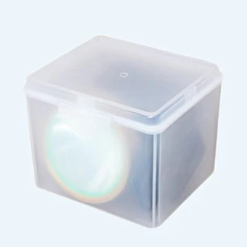 Flip Úložný Box Priehľadný Ploche Úložný Box LED Reflektor Balenie Box na Sebe Svetlometu Plastové Okno