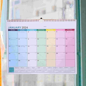 Anglický nástenný Kalendár Mesačný Visí Kalendár Domov Veľký Stôl, Mesačné Úrad pre Domáce Kancelárie Plán Papier Rok Plánovanie Poznámka