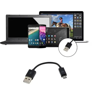 Univerzálny 10 CM USB 2.0 A-Micro B Synchronizáciu Údajov nabíjací Kábel Kábel Pre mobilný telefón, PC, Notebook, Nové Samec Samec Kábel