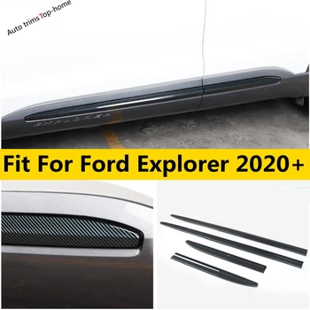Bočné Dvere Tela, Tvarovanie Pásy Streamer Kryt Auta Výbava Pre Ford Explorer 2020 - 2022 ABS Uhlíkových Vlákien Vzhľad Exteriéru Príslušenstvo
