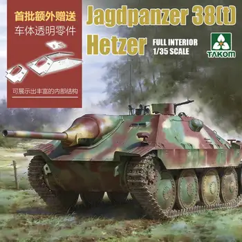 TAKOM 2170 Mierke 1/35 Jagdpanzer 38(t) Hetzer Začiatku Výroby w/Full Interion Model Auta