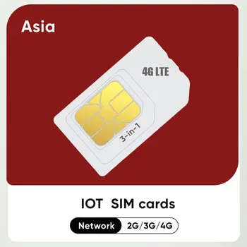 M2M Údaje 4G LTE SIM Karty Ázia Univerzálny 1Gb Celulárnej internet vecí Zariadenie Roaming Sledovať Golier GPS Bránou 360 Dní Služby