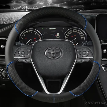 Mikrovlákna Kožené Auto Volant, Kryt pre Toyota Corolla Avensis Yaris Rav4 Hilux Auris 2013 2014 2015 Auto príslušenstvo