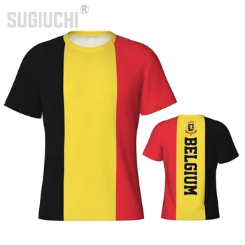 Pevne Športové tričko Belgicko Vlajka Belgičanov 3D Pre Mužov, Ženy Tees jersey Šaty Futbal Futbal Fanúšikov Darček Vlasteneckej T tričko