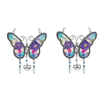 Motýľ Kovové zvonkohry, Dekorácie, Ručne vyrábané Garden Visí Prívesok Deň matiek Darček k Narodeninám